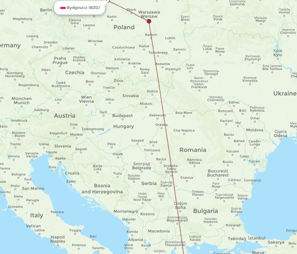 ATH-BZG flight routes