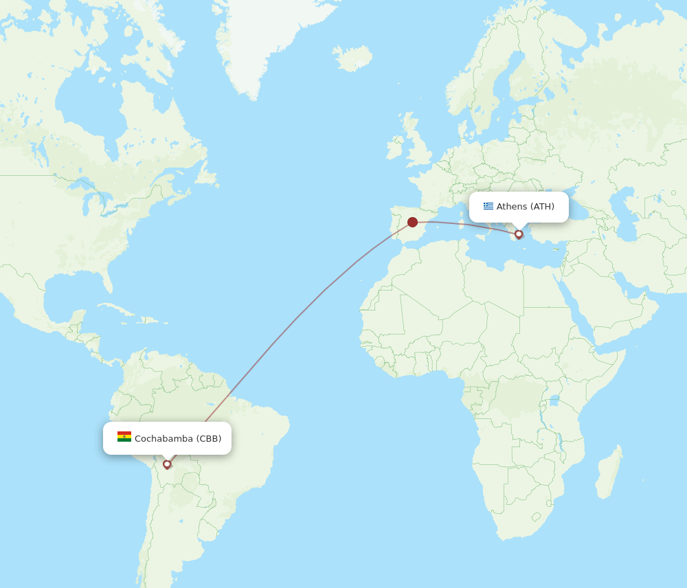 ATH-CBB flight routes