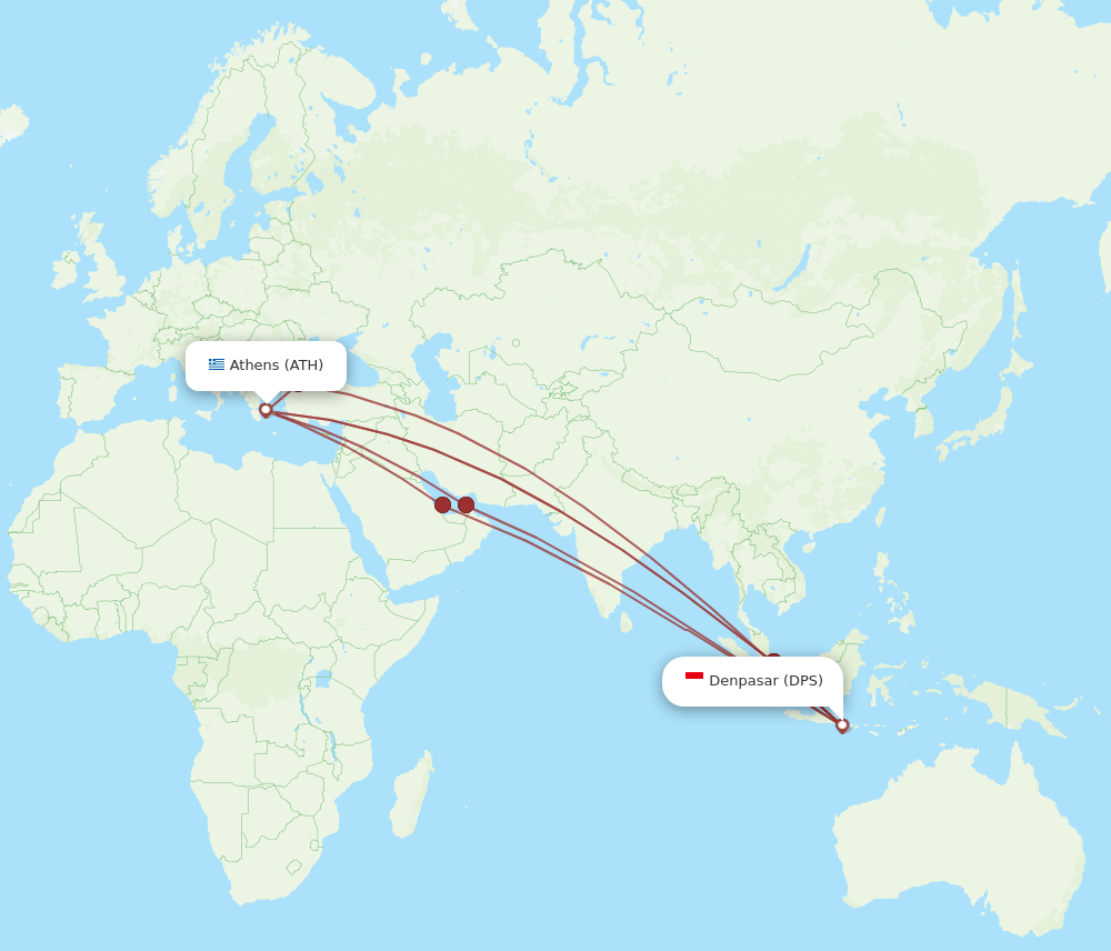 ATH-DPS flight routes