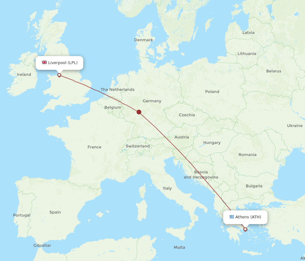 ATH-LPL flight routes