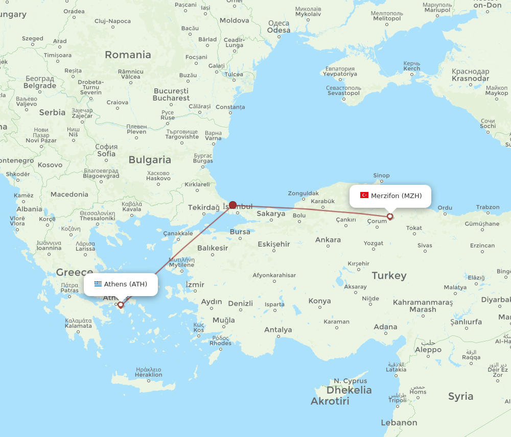 ATH-MZH flight routes