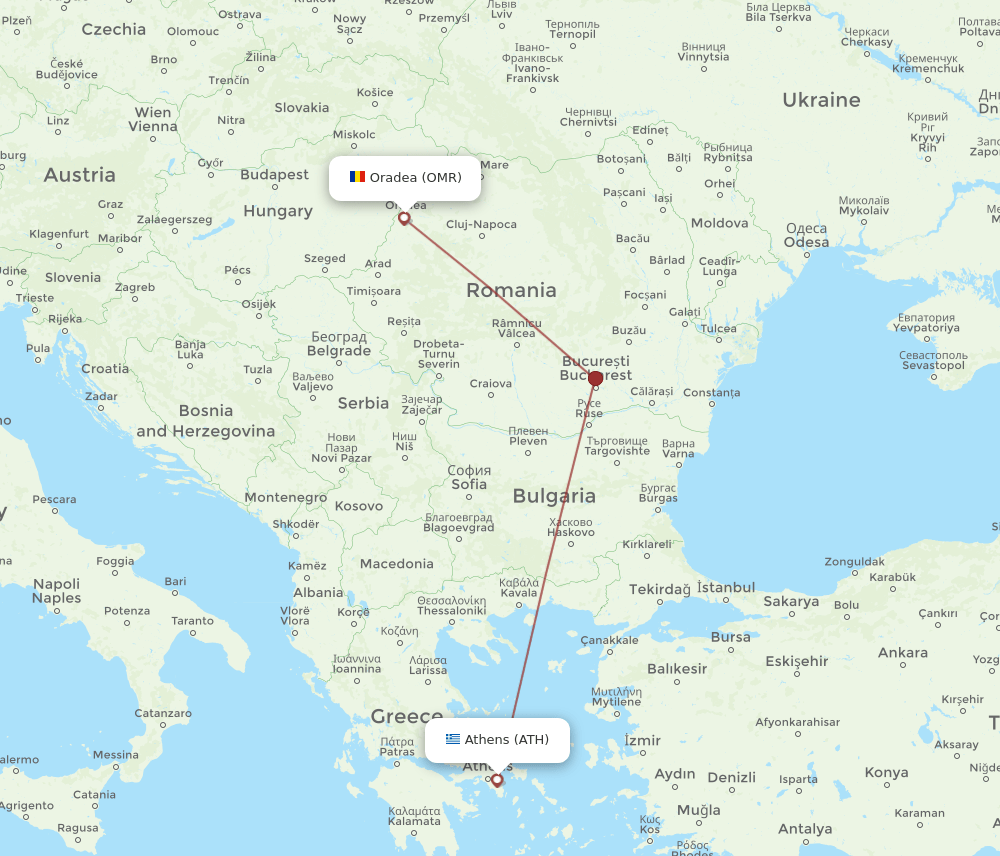 ATH-OMR flight routes