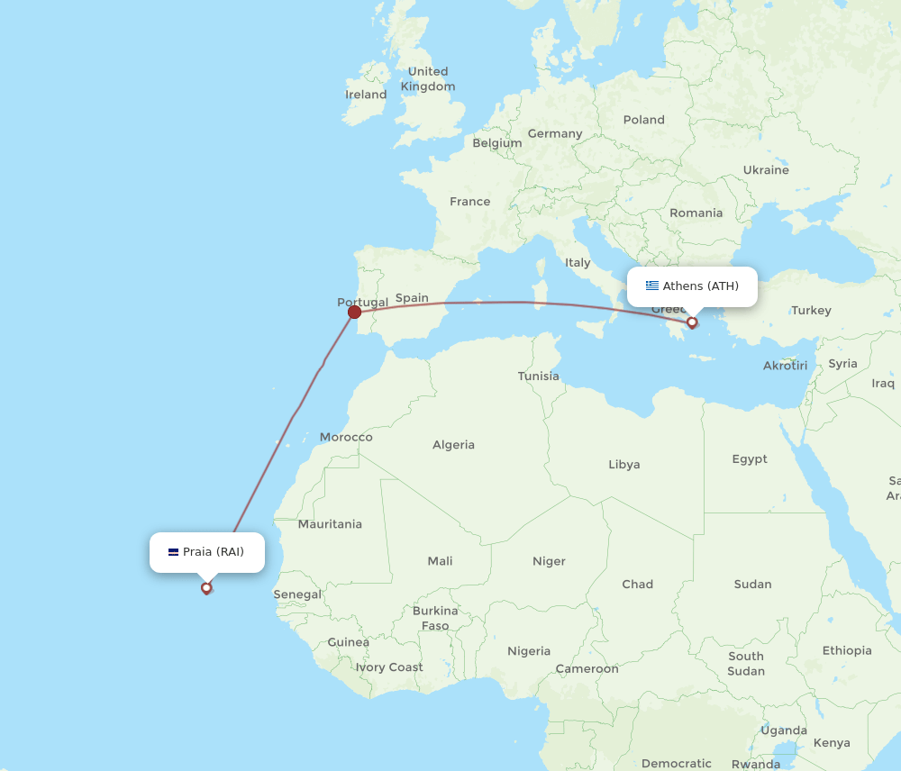 ATH-RAI flight routes