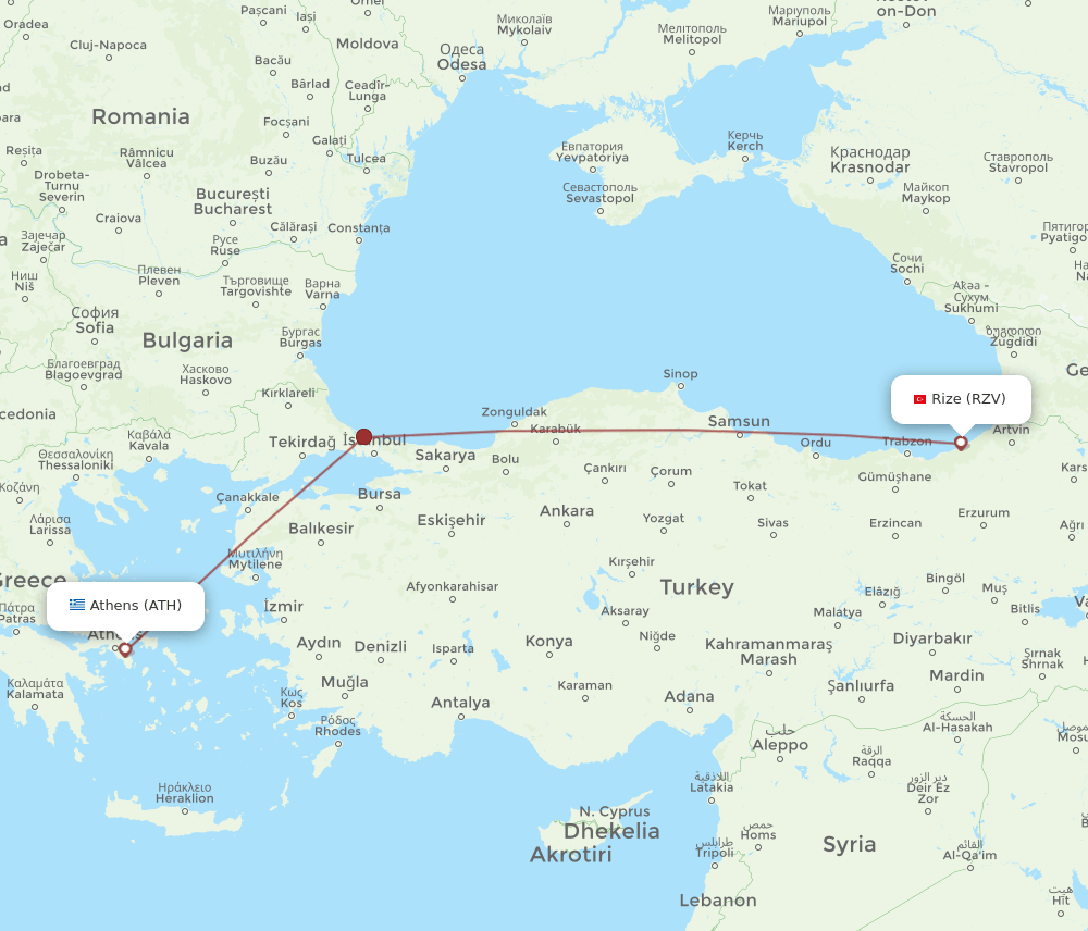 ATH-RZV flight routes