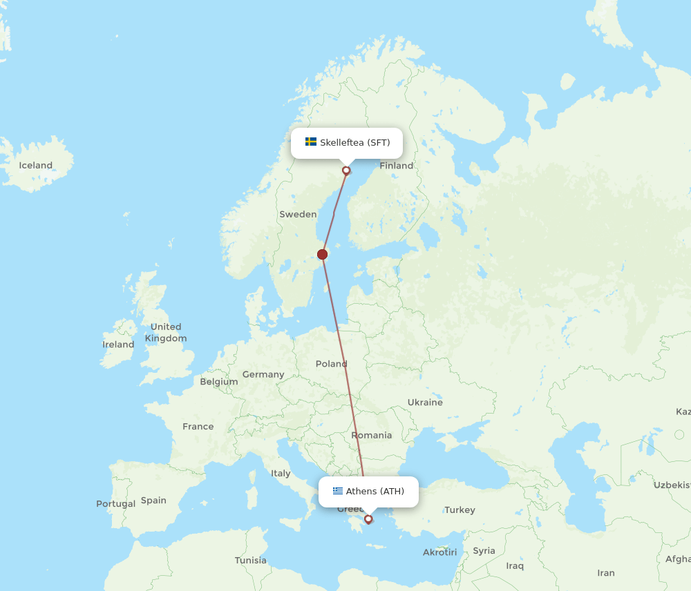 ATH-SFT flight routes