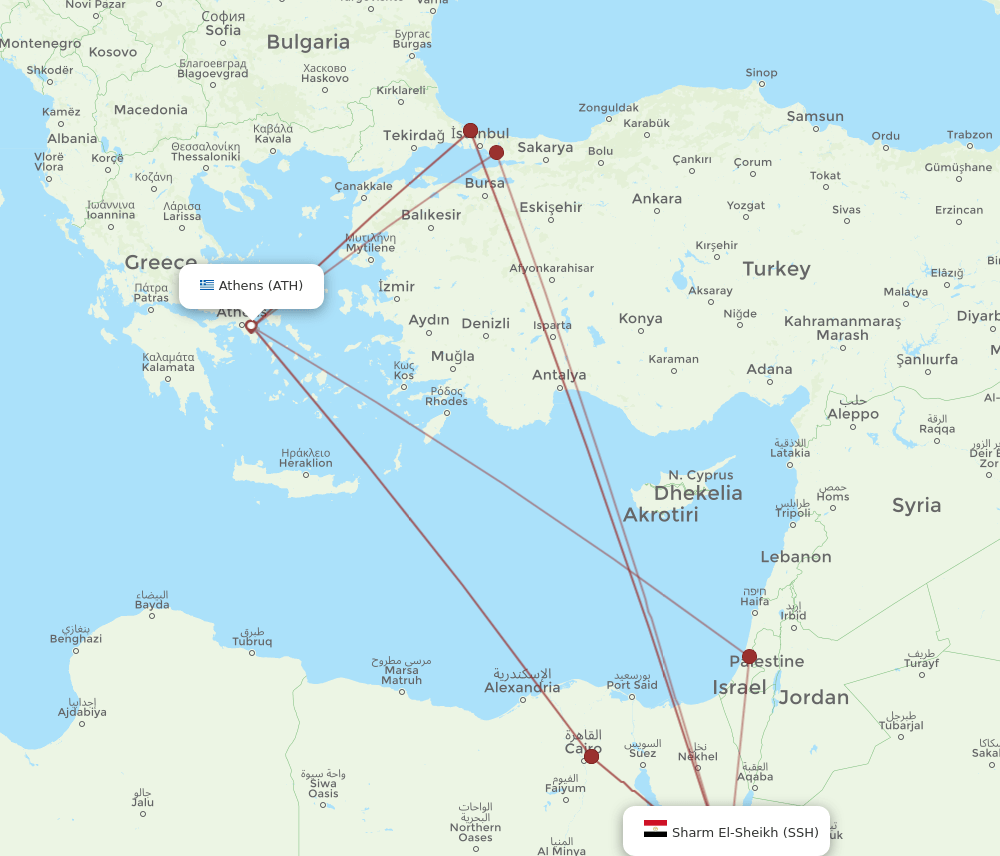 ATH-SSH flight routes