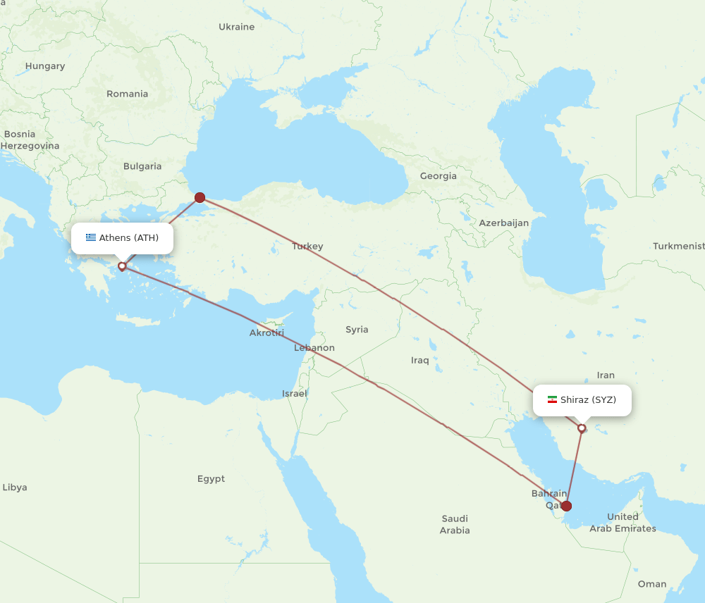 ATH-SYZ flight routes