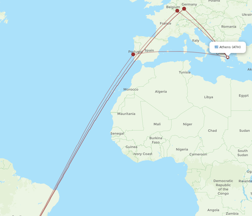 ATH-VCP flight routes