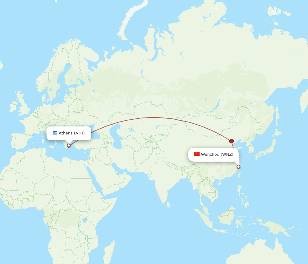 ATH-WNZ flight routes