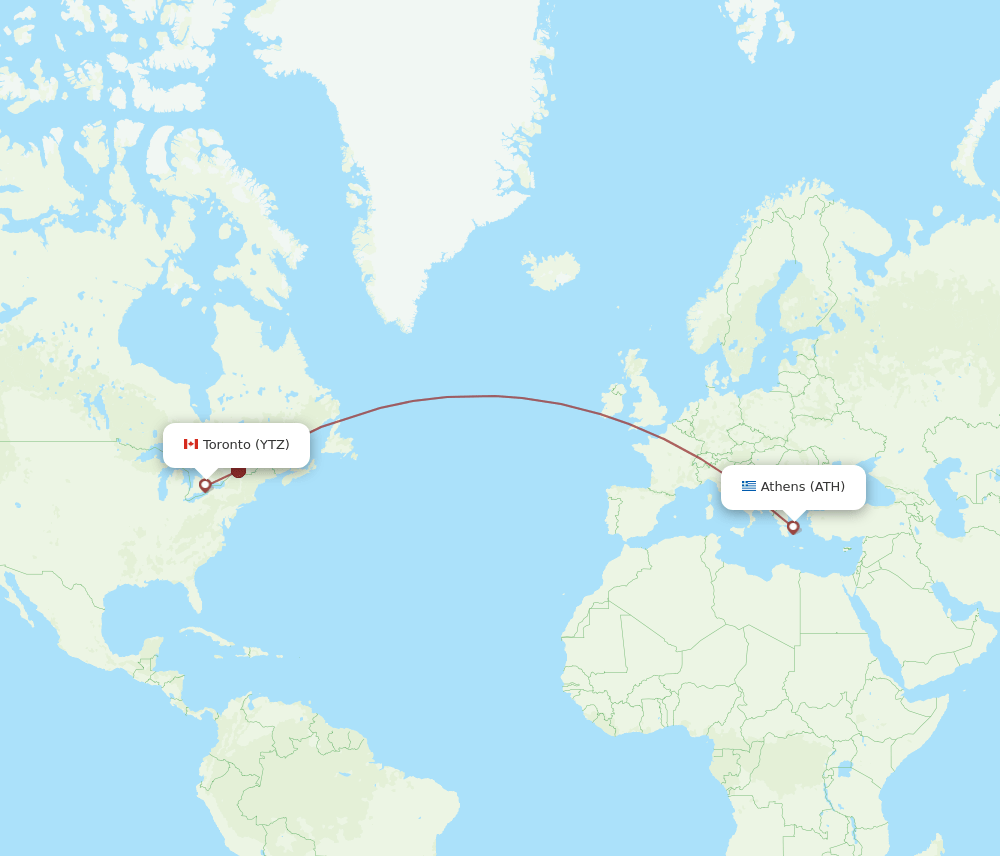 ATH-YTZ flight routes