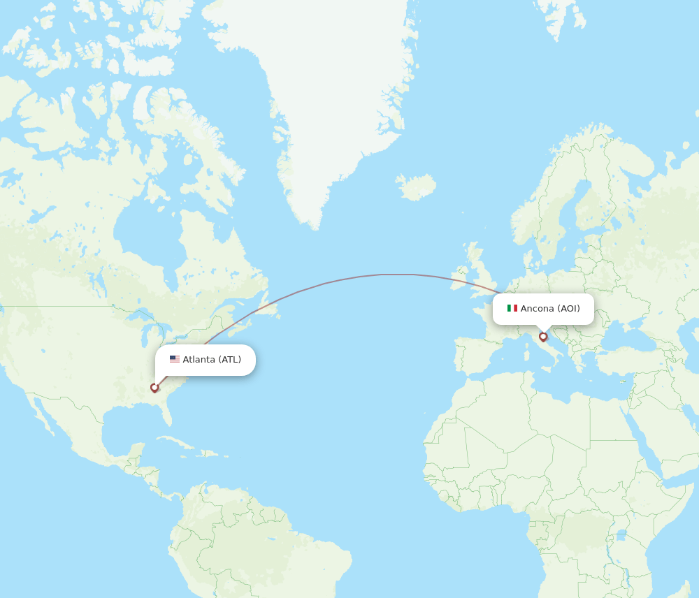 ATL-AOI flight routes