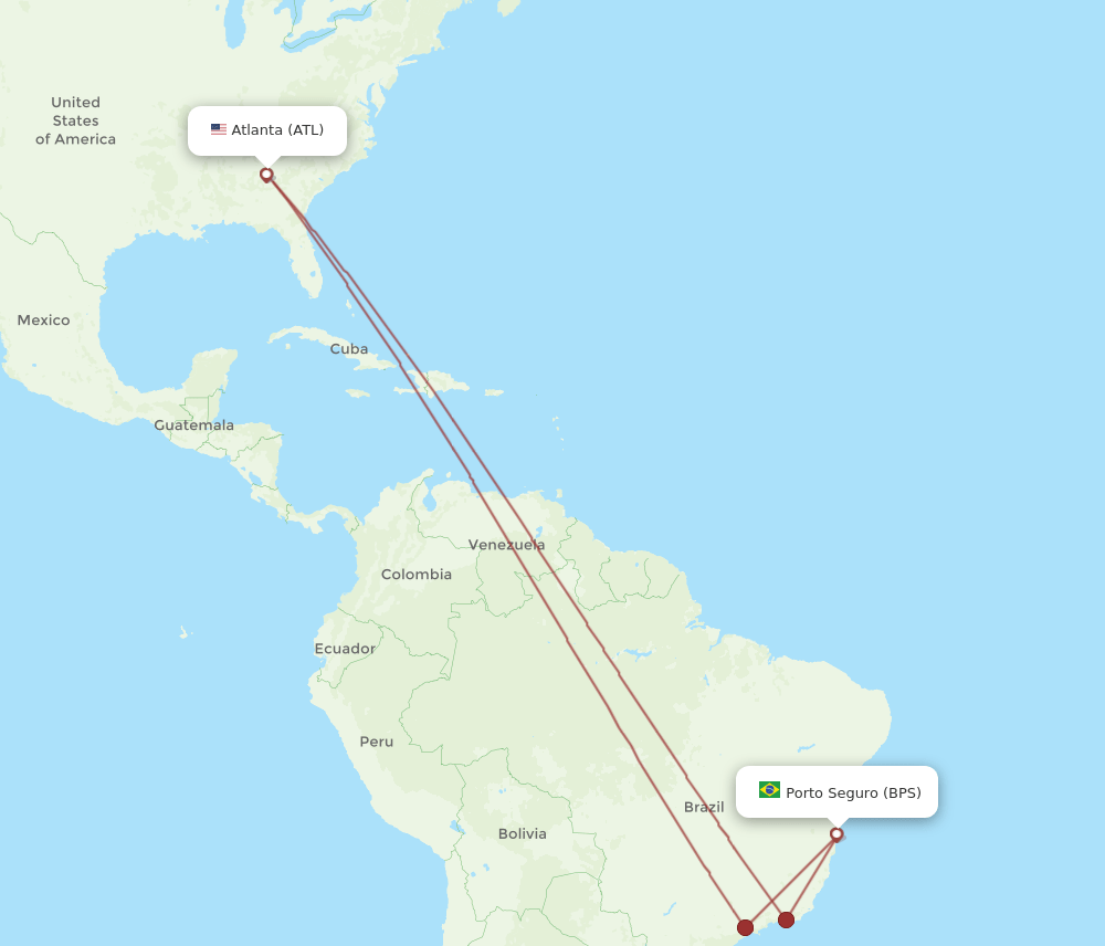 ATL-BPS flight routes