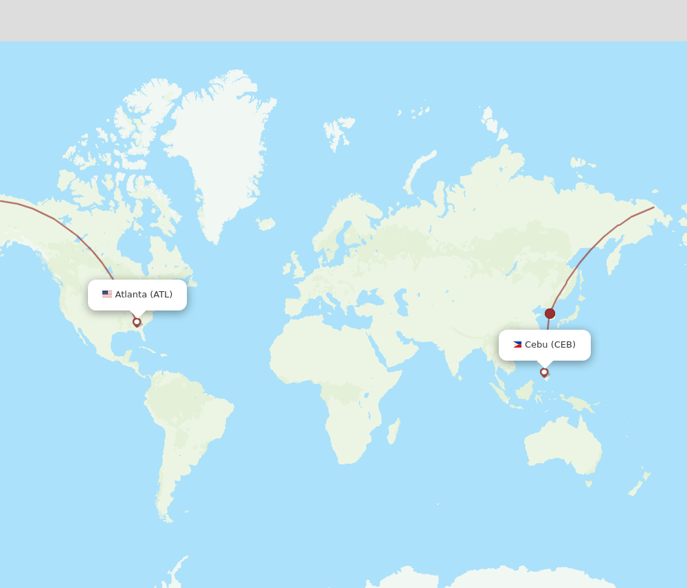 ATL-CEB flight routes