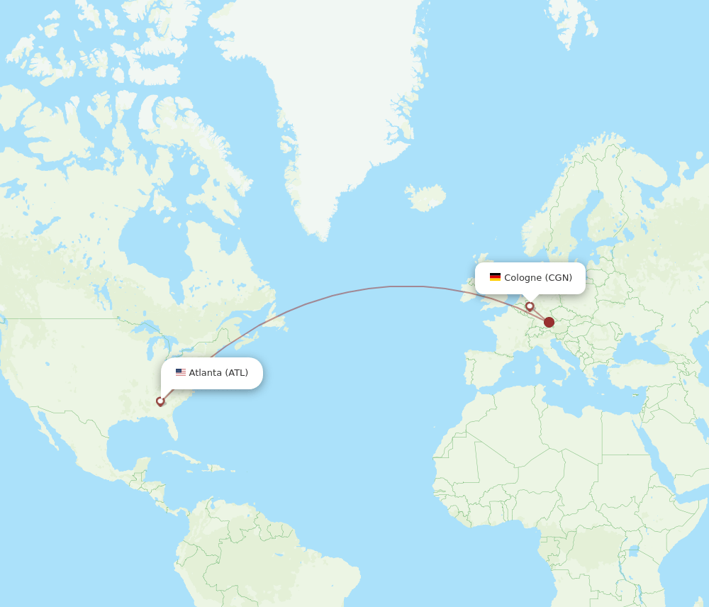ATL-CGN flight routes