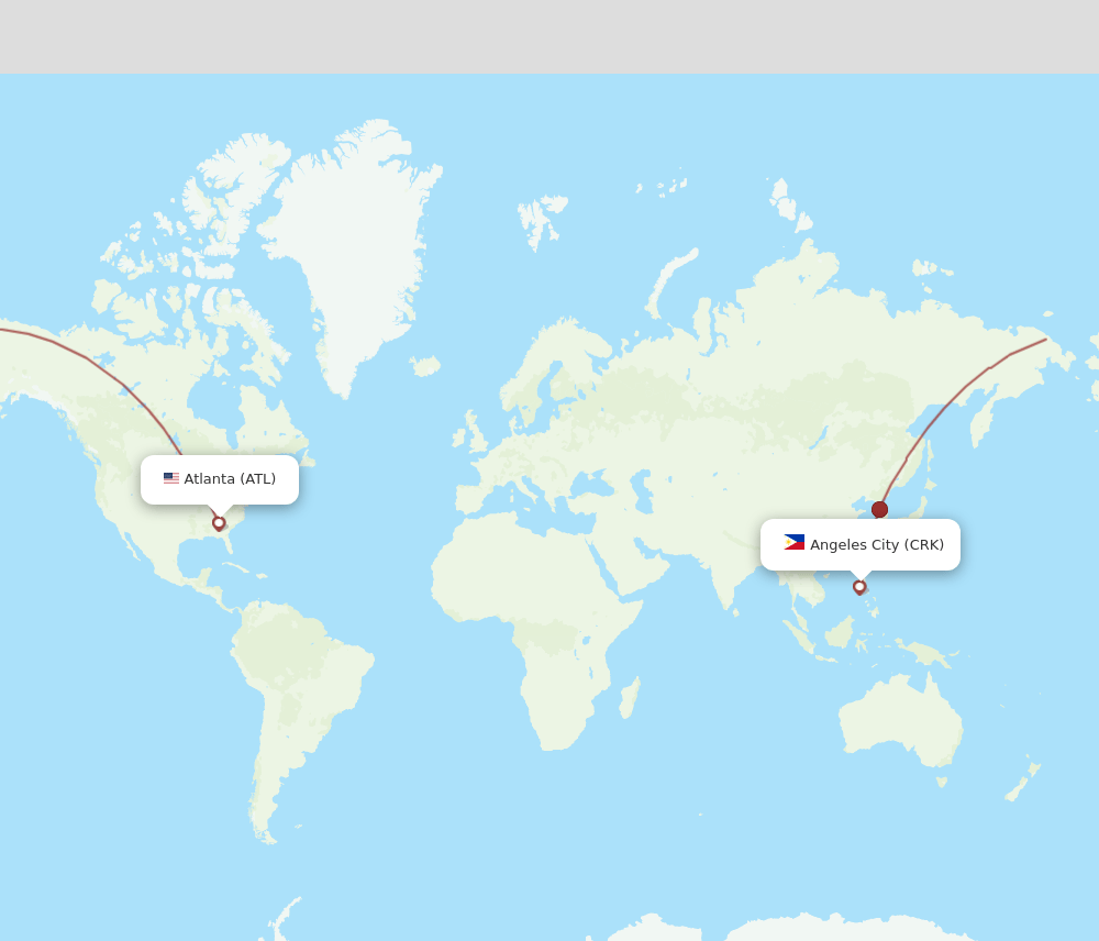 ATL-CRK flight routes