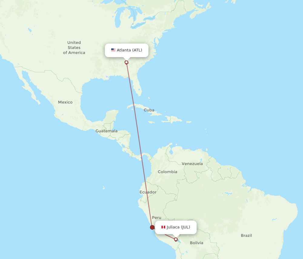ATL-JUL flight routes
