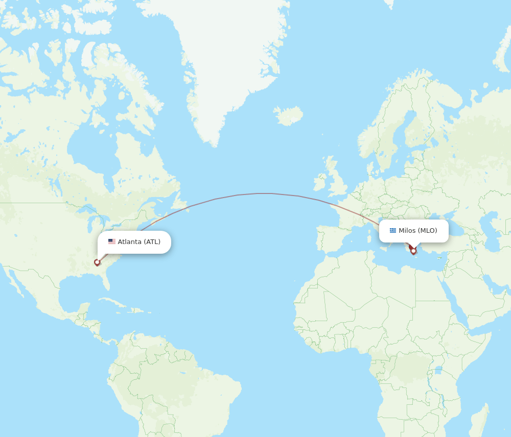 ATL-MLO flight routes