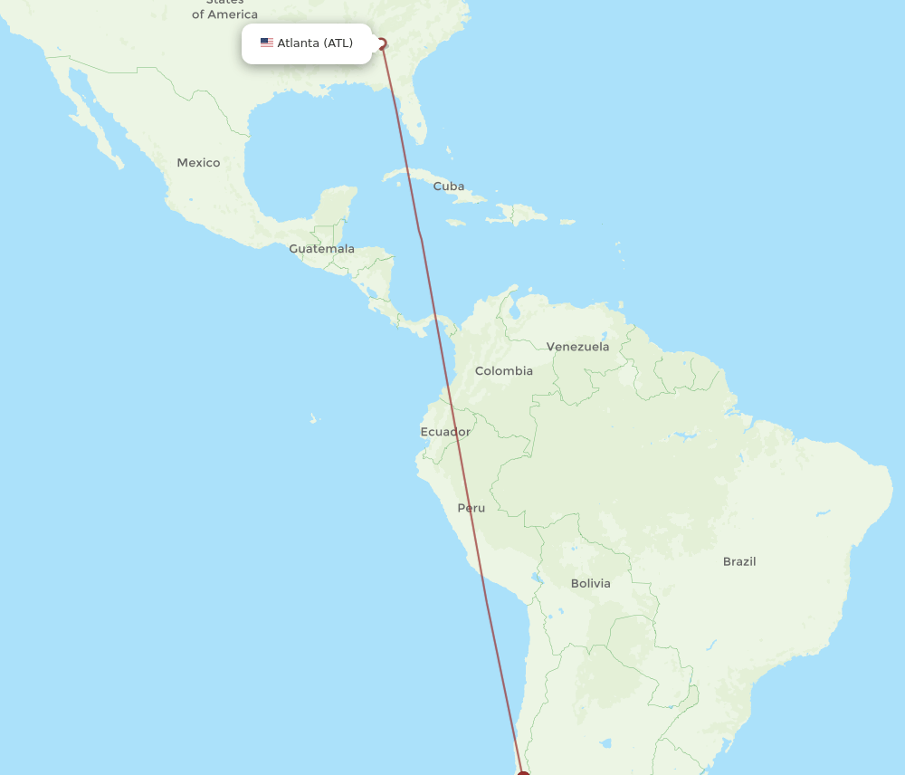 ATL-ZAL flight routes