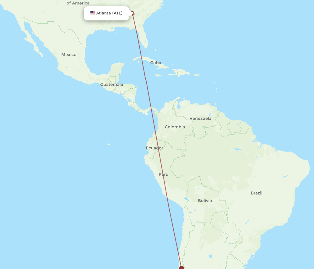 ATL-ZOS flight routes