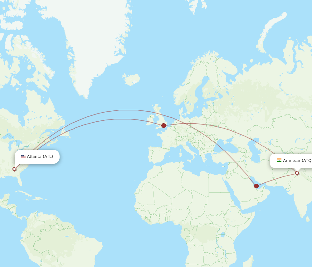 ATQ-ATL flight routes