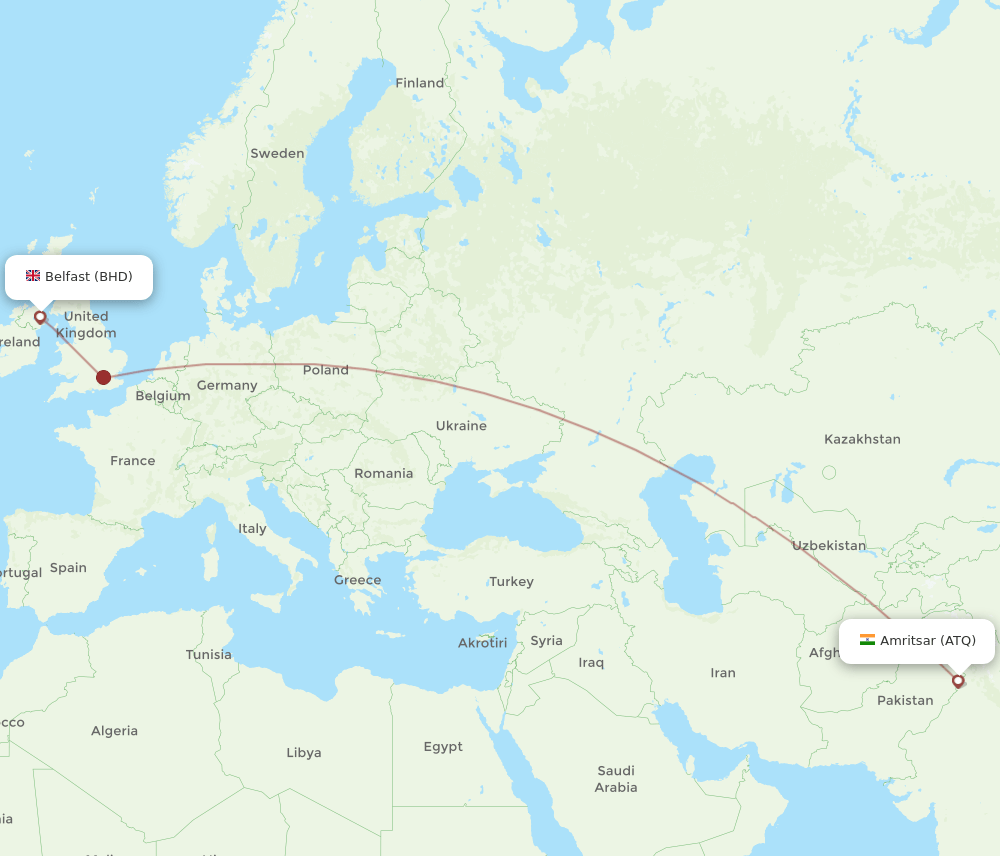 ATQ-BHD flight routes