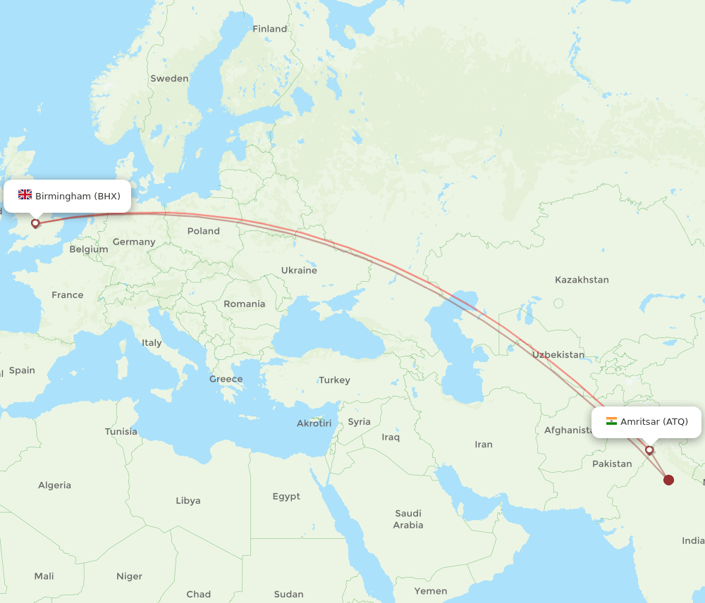 ATQ-BHX flight routes