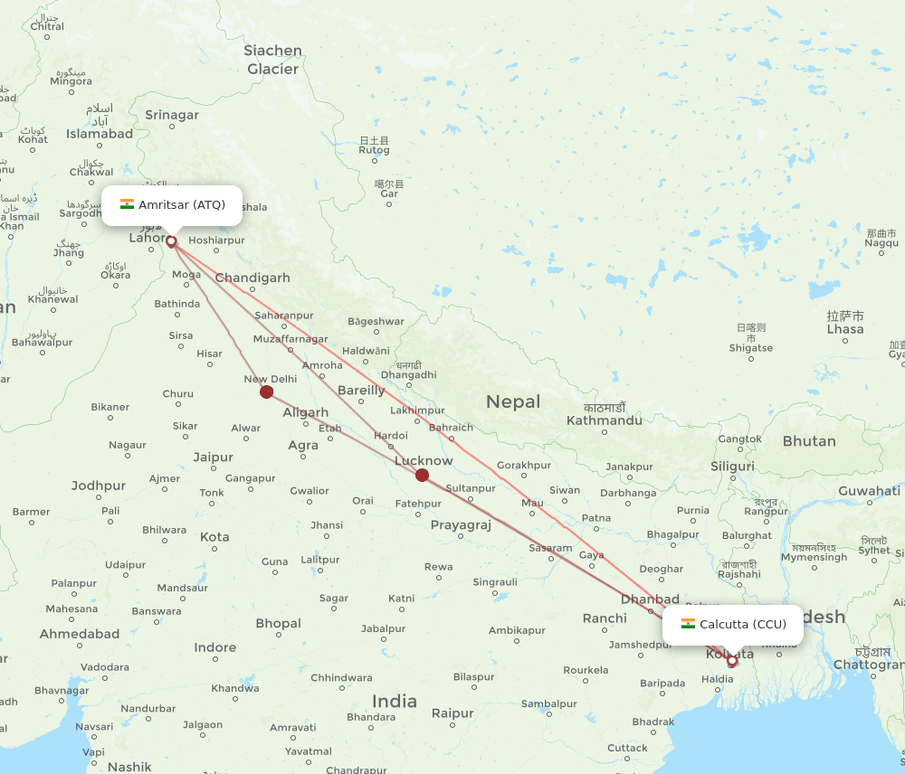 ATQ-CCU flight routes