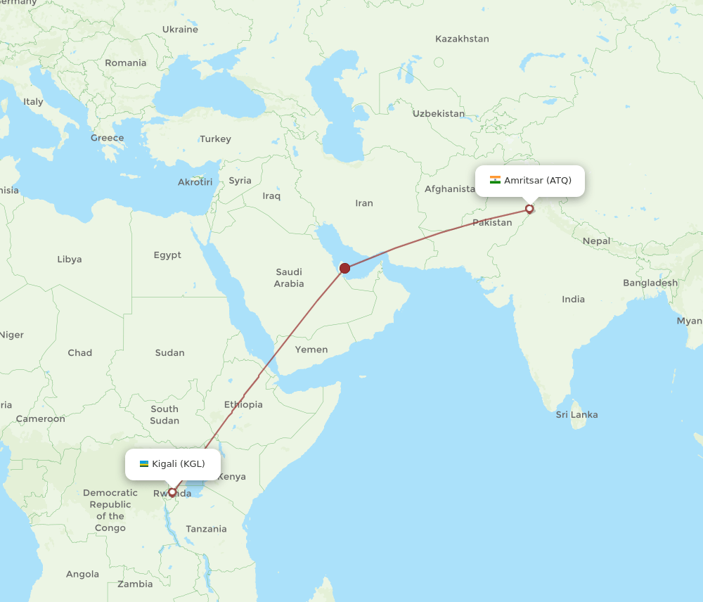 ATQ-KGL flight routes