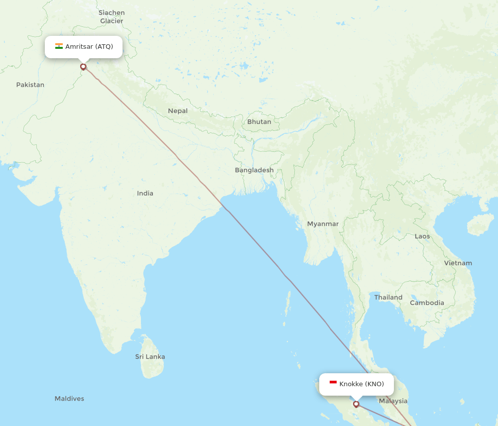 ATQ-KNO flight routes