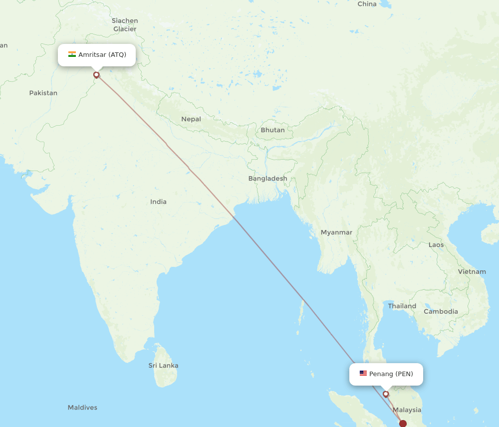 ATQ-PEN flight routes