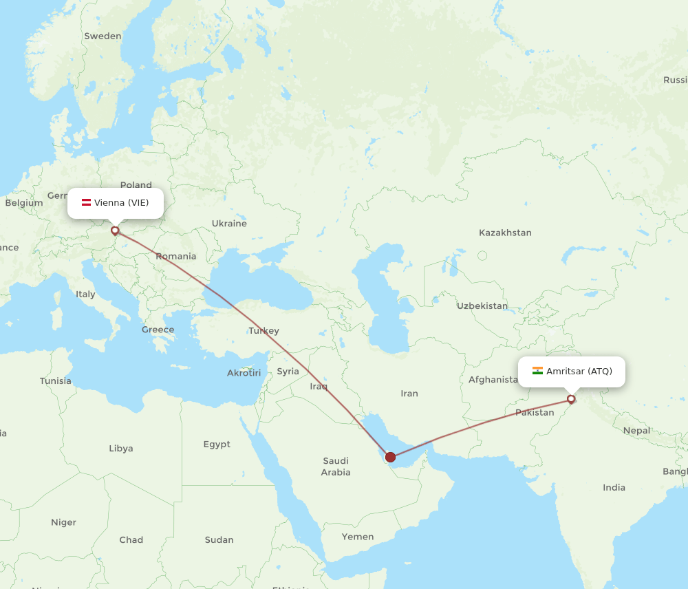ATQ-VIE flight routes