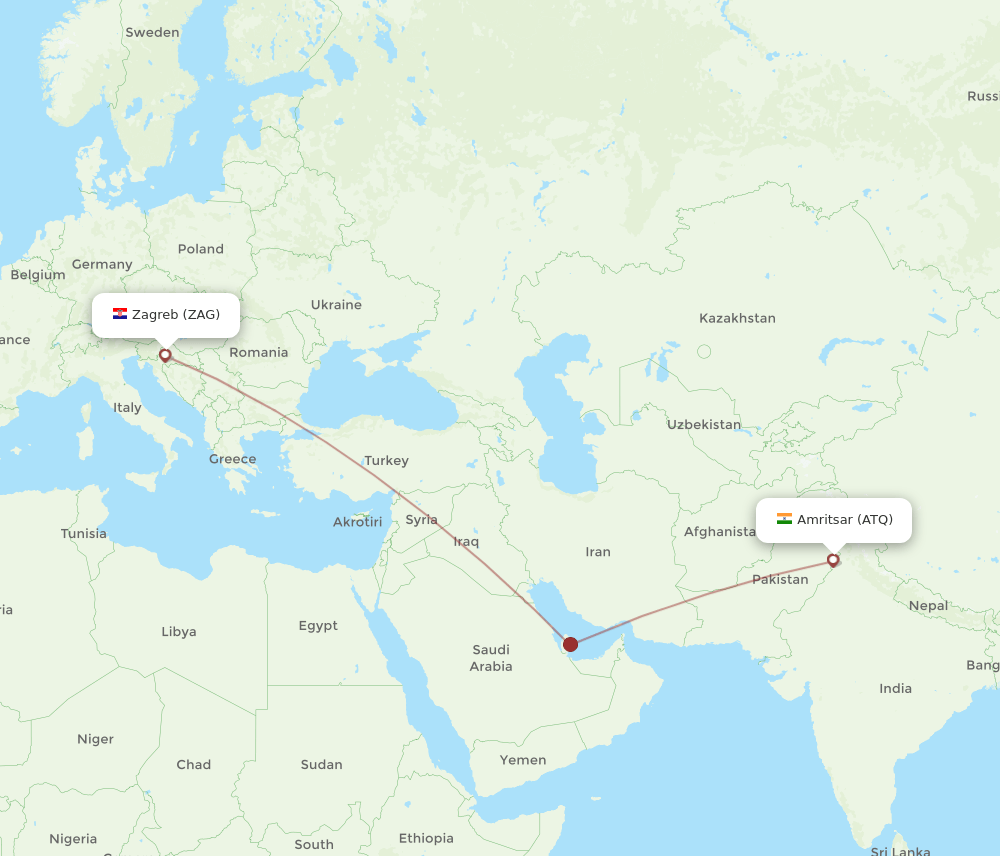 ATQ-ZAG flight routes