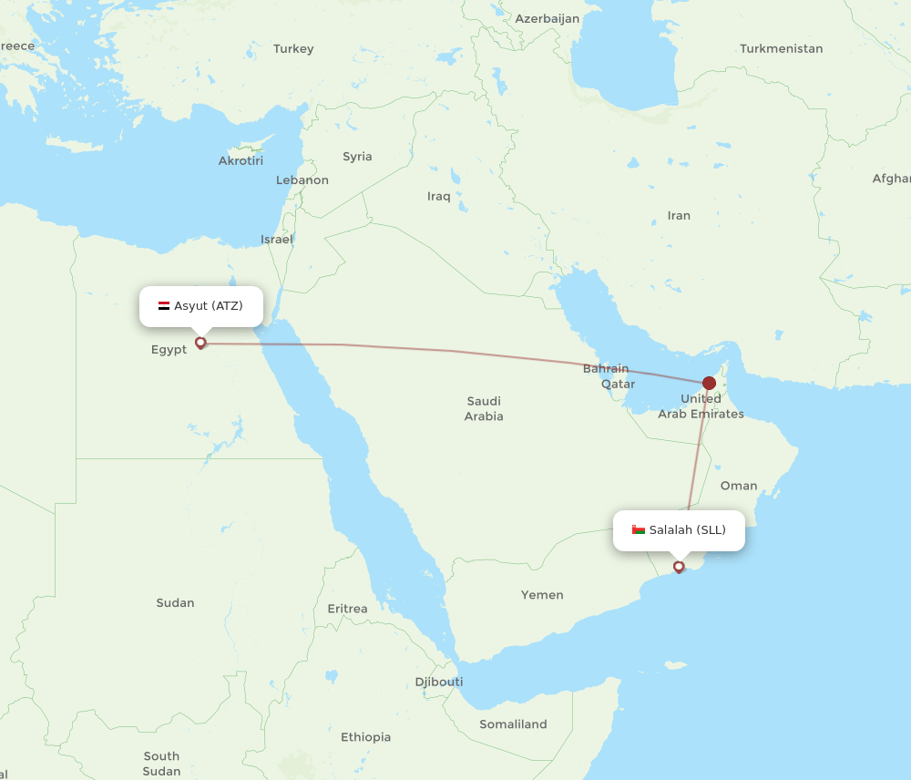 ATZ-SLL flight routes
