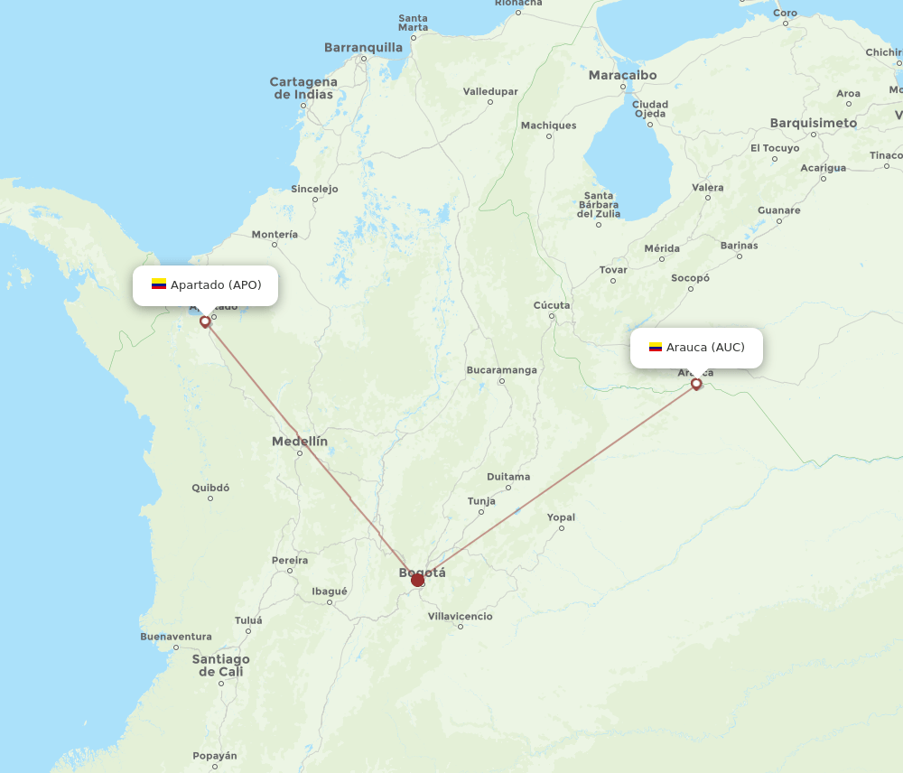AUC-APO flight routes