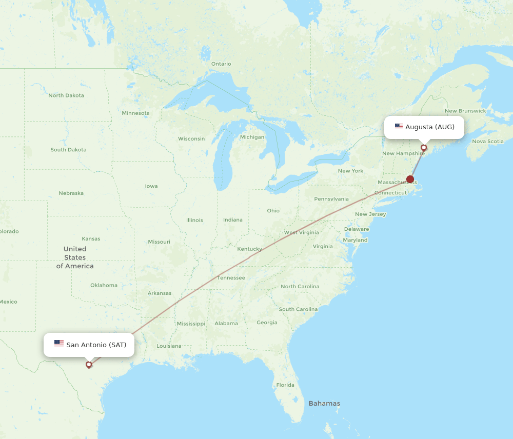 AUG-SAT flight routes