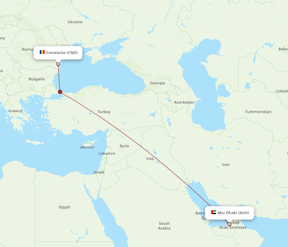 AUH-CND flight routes