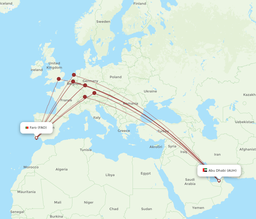 AUH-FAO flight routes