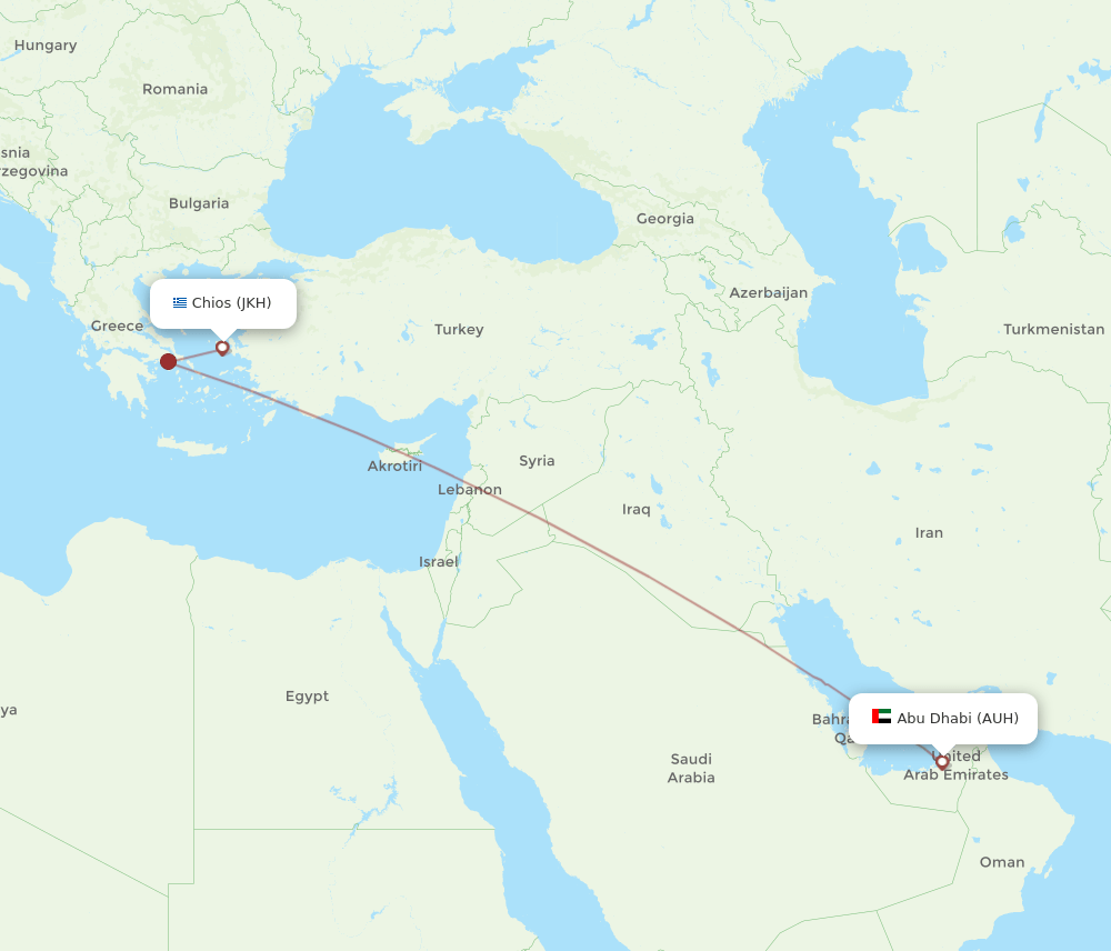 AUH-JKH flight routes