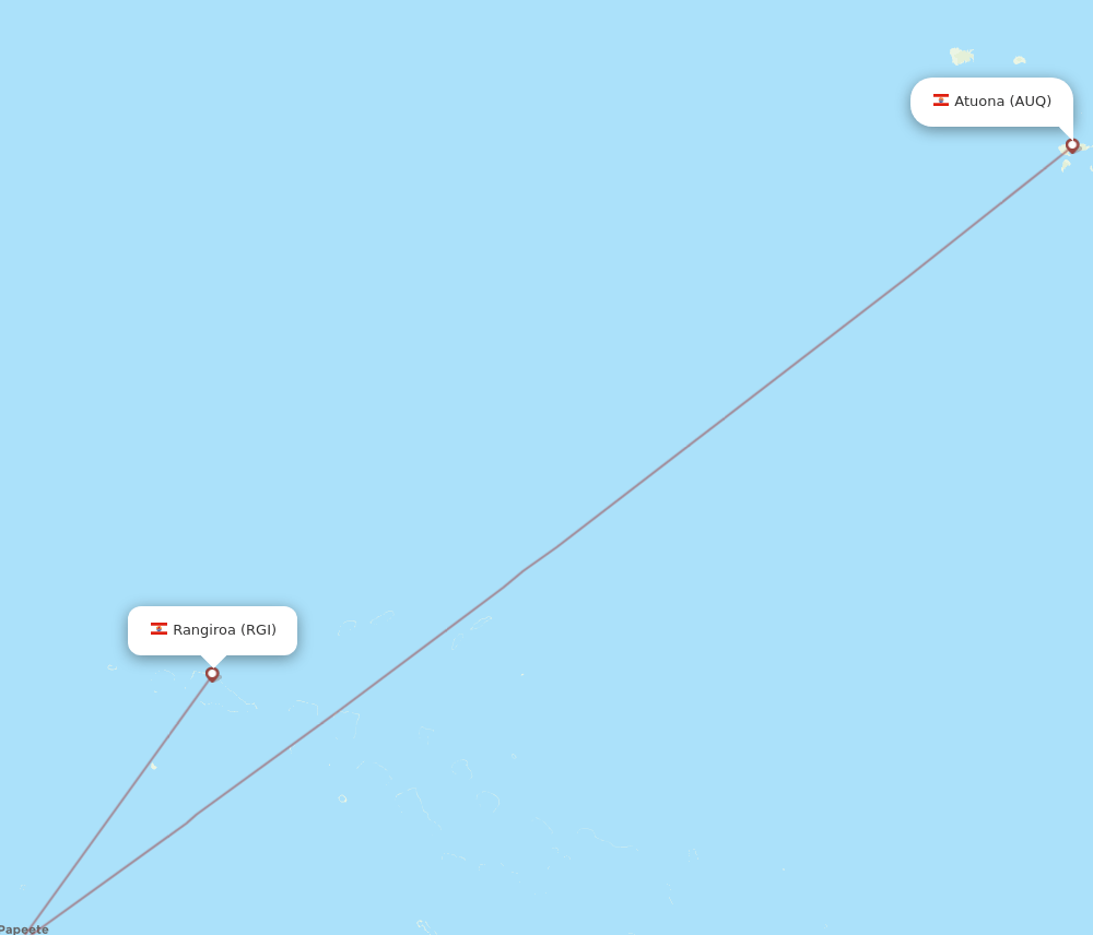 AUQ-RGI flight routes