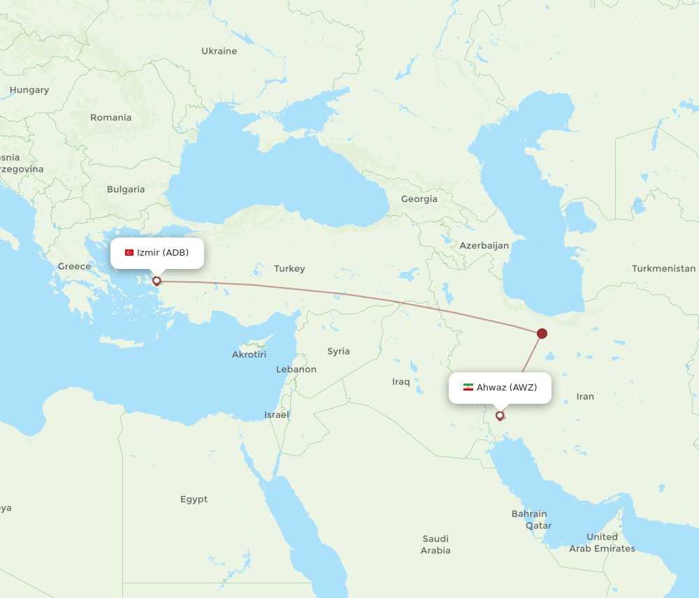 AWZ-ADB flight routes