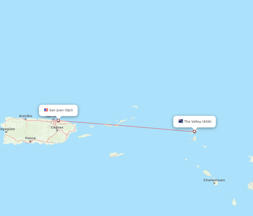 AXA-SJU flight routes