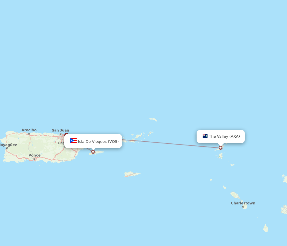 AXA-VQS flight routes