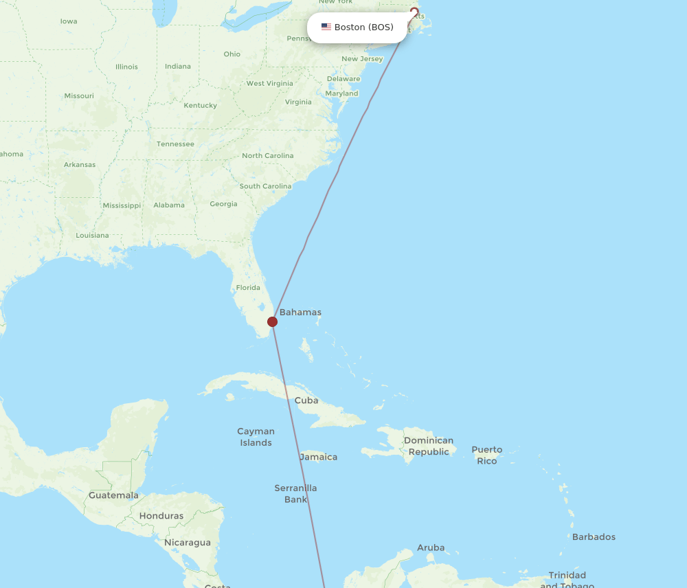AXM-BOS flight routes