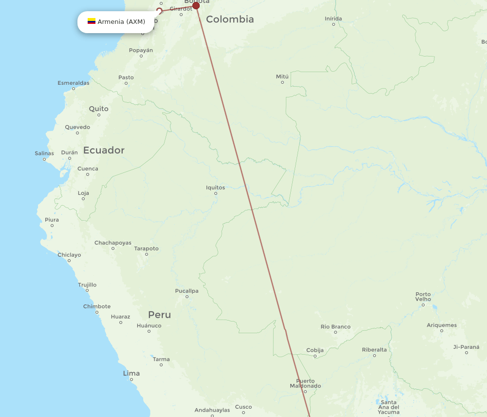 AXM-LPB flight routes