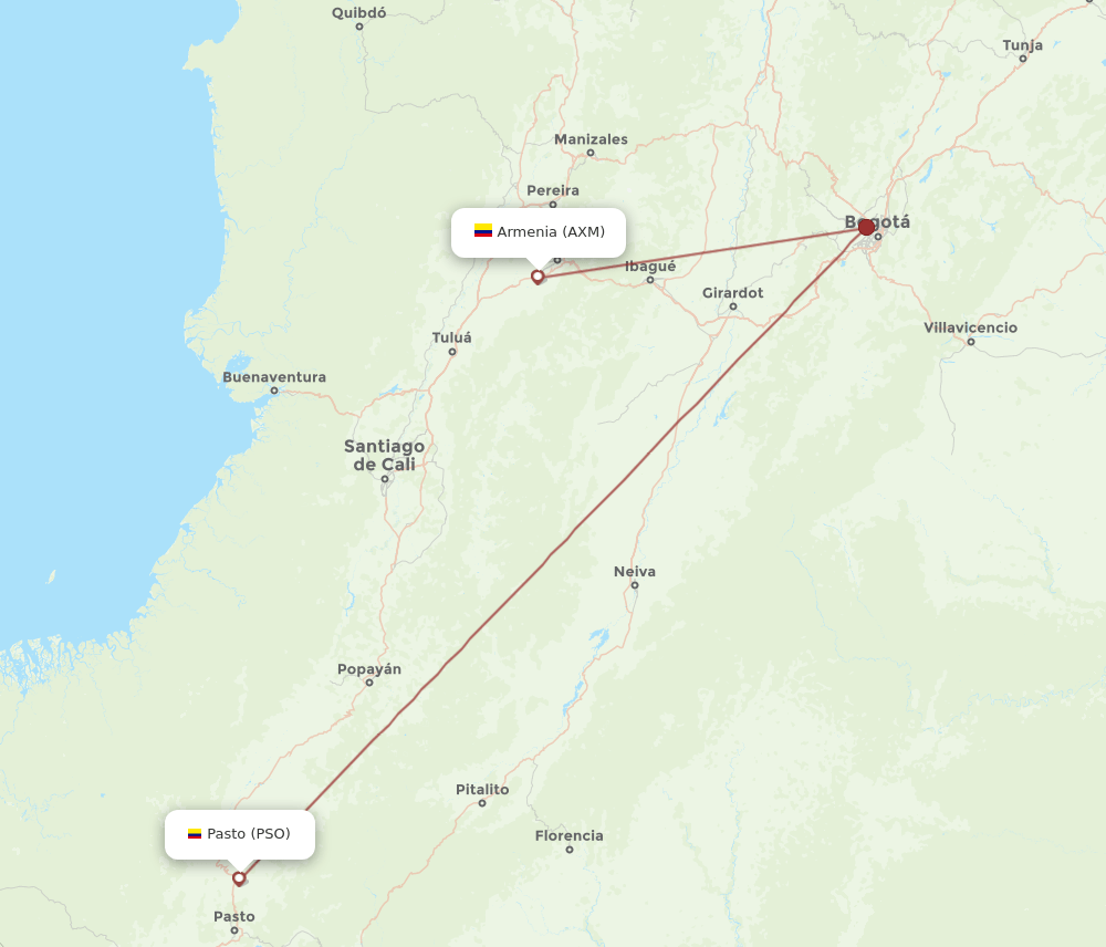 AXM-PSO flight routes