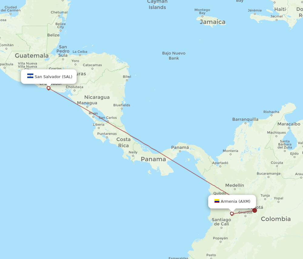 AXM-SAL flight routes