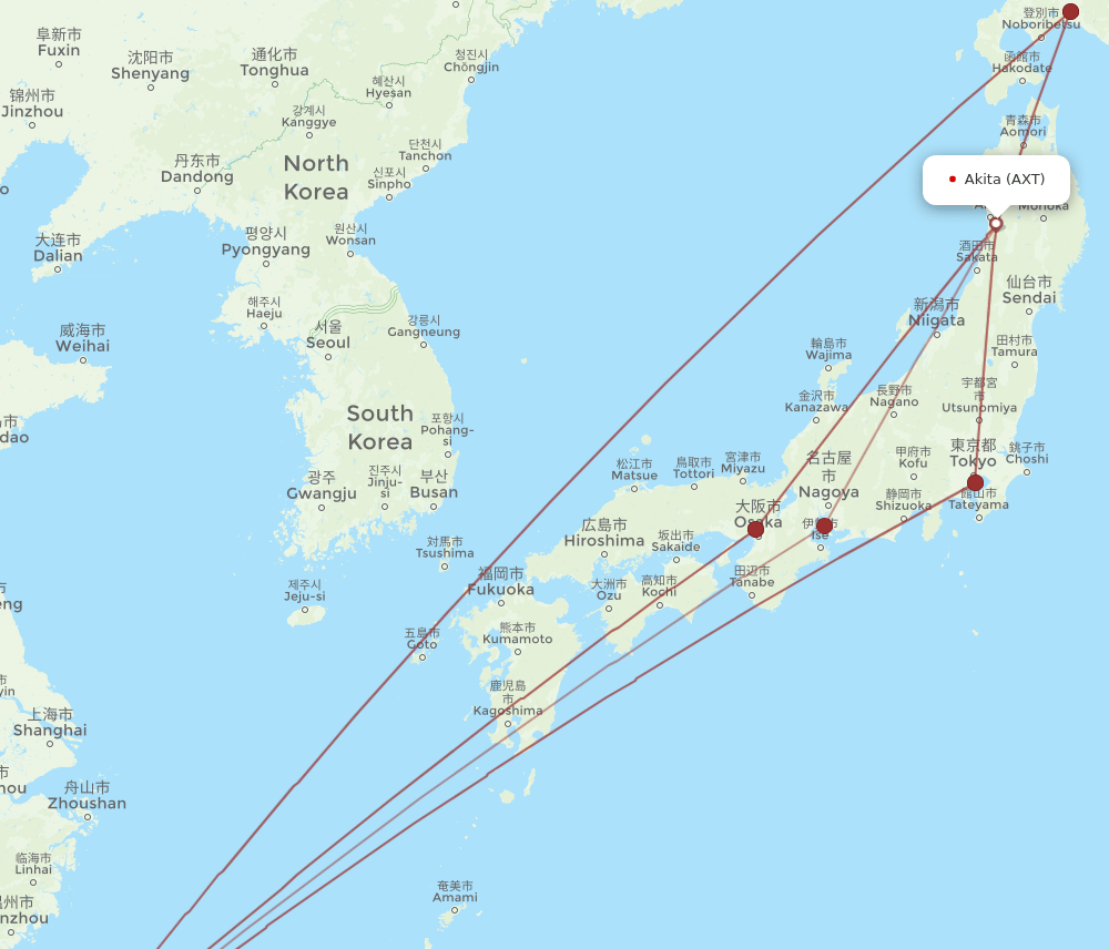 AXT-TPE flight routes