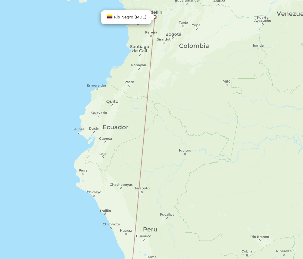 AYP-MDE flight routes