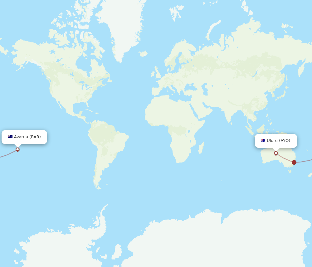 AYQ-RAR flight routes