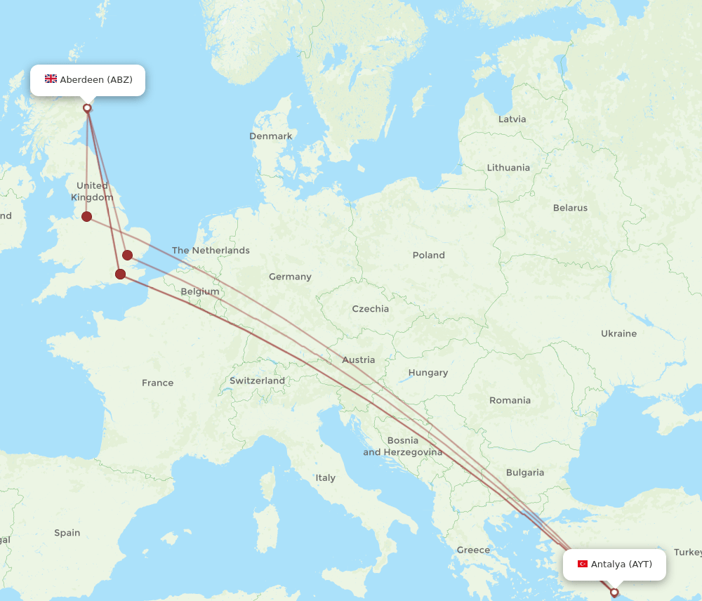 AYT-ABZ flight routes